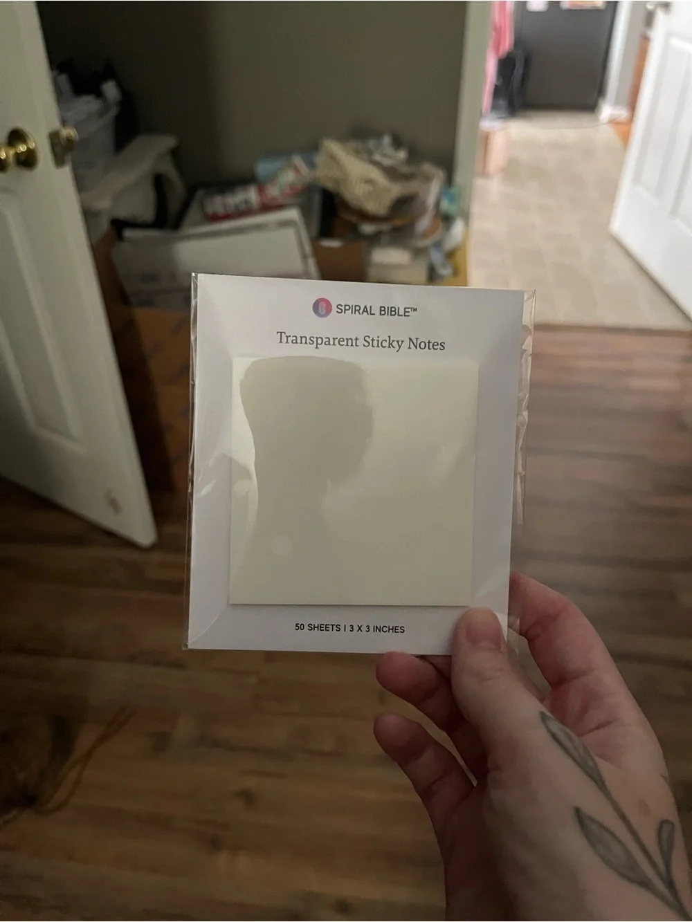 Transparent Sticky Notes - Cream